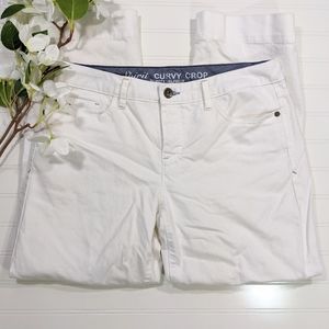 Tommy Hilfiger White Curvy Crop Jeans